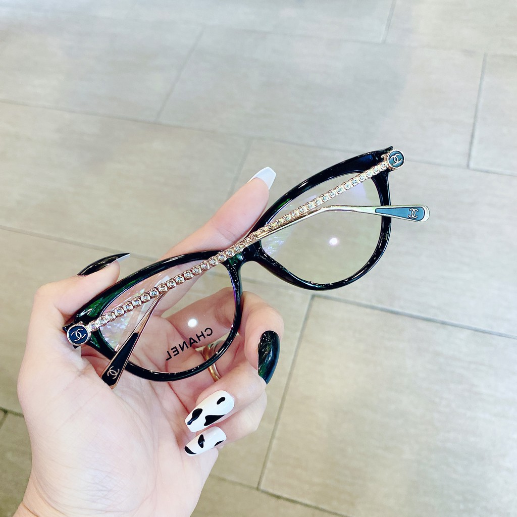 [Mã FARSSTGRE giảm 5K đơn bất kỳ] Gọng kính giả cận mắt mèo hot thời trang 602