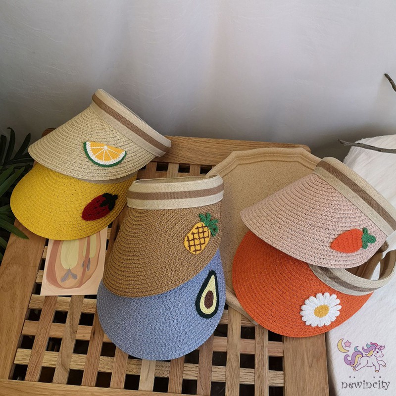 ✿ Korean Style Summer Kids Hat Girls Sun Visor Beach Hats