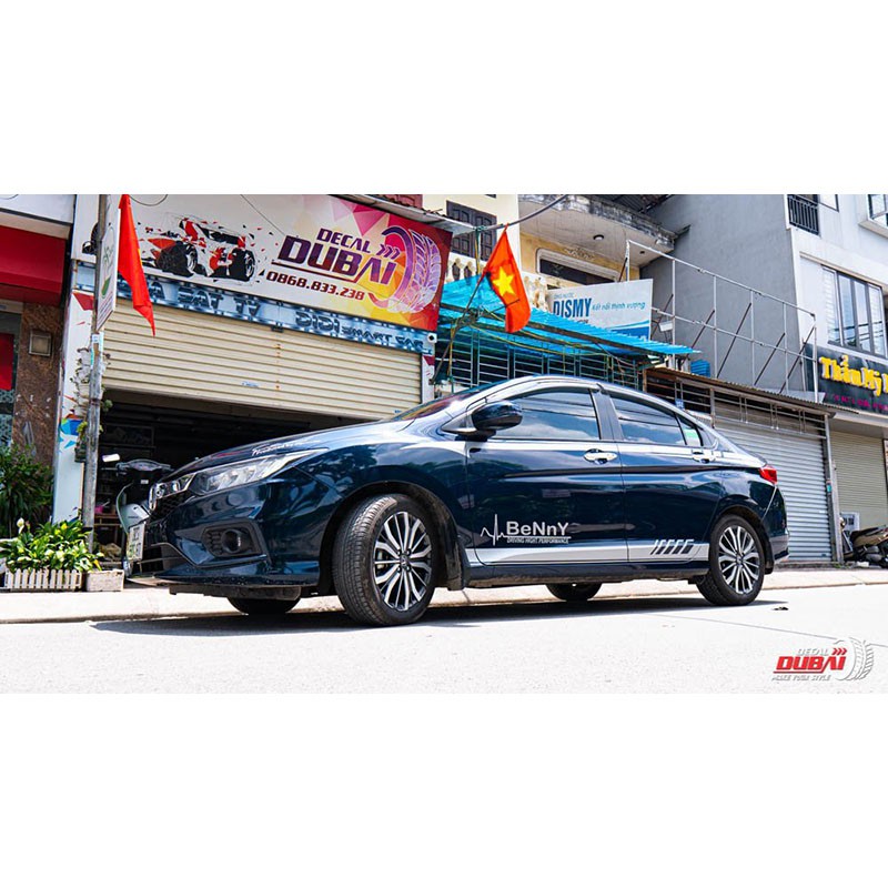 Tem Dán Sườn Xe Honda City