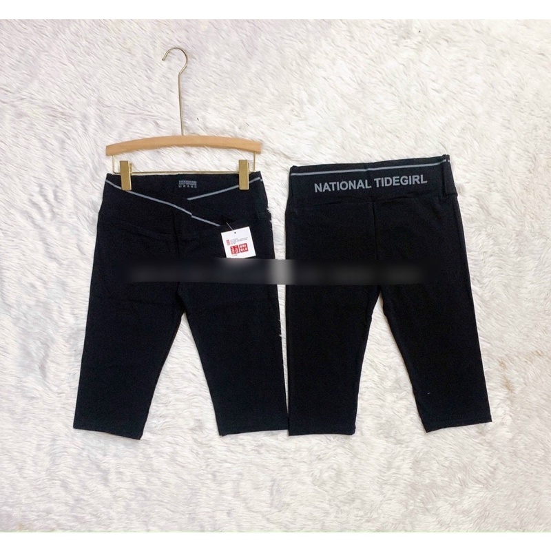 QUẦN BẦU CẠP CHÉO BOZIP VIỀN CHỮ LEGGING BẦU CHÉO ĐÙI NGỐ DÀI