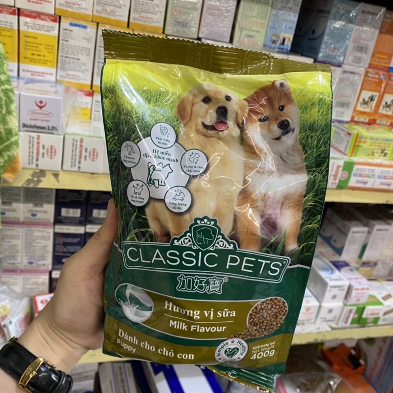 Thức ăn classic pets 400g dành cho chó con