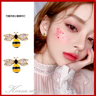 Bông tai con ong vàng-Stype Hàn Quốc-Bạc 925