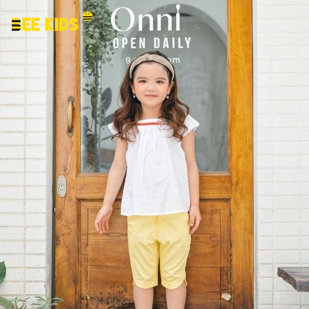 Áo Cánh Tiên Bé Gái Bee Kids tay ngắn chất cotton thô dễ thương cho bé gái (2-6 Tuổi) - 1AC01262SA