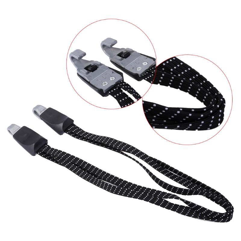 Dây thừng 3 lớp co dãn kèm móc dùng để buộc chặt hàng hóa trên xe đạp