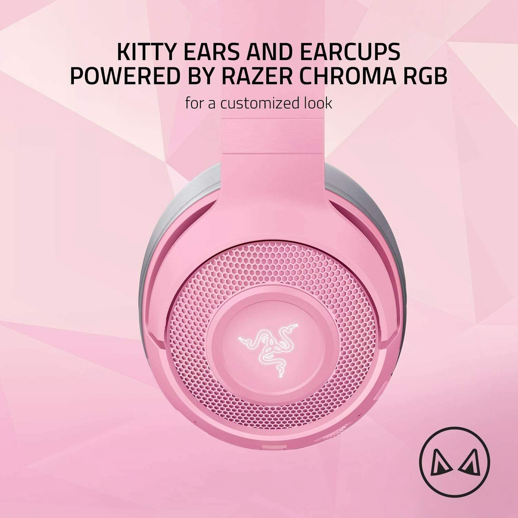 Tai nghe không dây Razer Kraken BT Kitty Edition Quartz Chính hãng