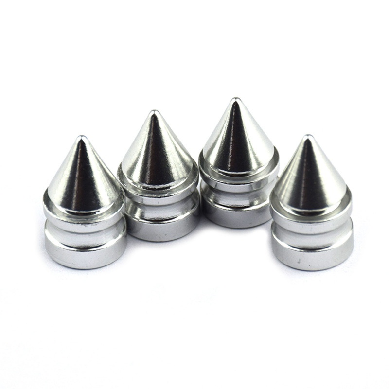 Bộ 4 Nắp Van Khí Bánh Xe Hơi / Xe Tải / Xe Máy Bằng Kim Loại Chống Bụi