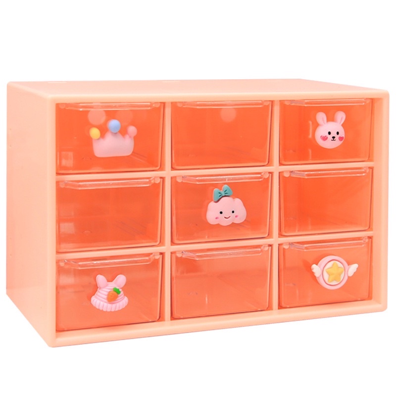 Kệ Đựng Đồ 9 Ngăn Mini - Tủ Đựng Đồ Đa Năng Để Bàn