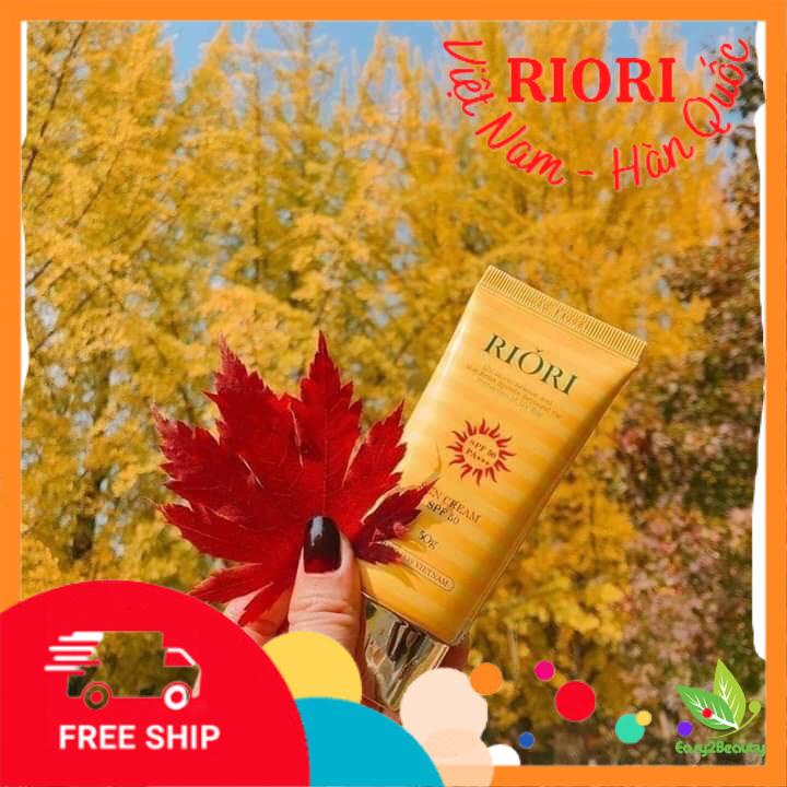 [FREESHIP] - KEM CHỐNG NẮNG RIORI SUN CREAM SPF50 chống nắng, chống nước giúp da luôn mềm mịn và được bảo vệ