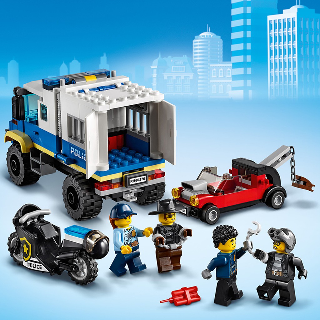 [Mã LIFEUPALL50K giảm 50K đơn 200K] LEGO City Xe Cảnh Sát Vận Chuyển Tội Phạm 60276