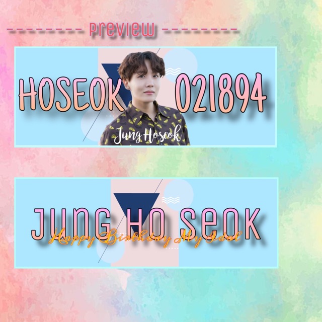 Banner J-Hope - Mừng sinh nhật | Anne Kpop Shop