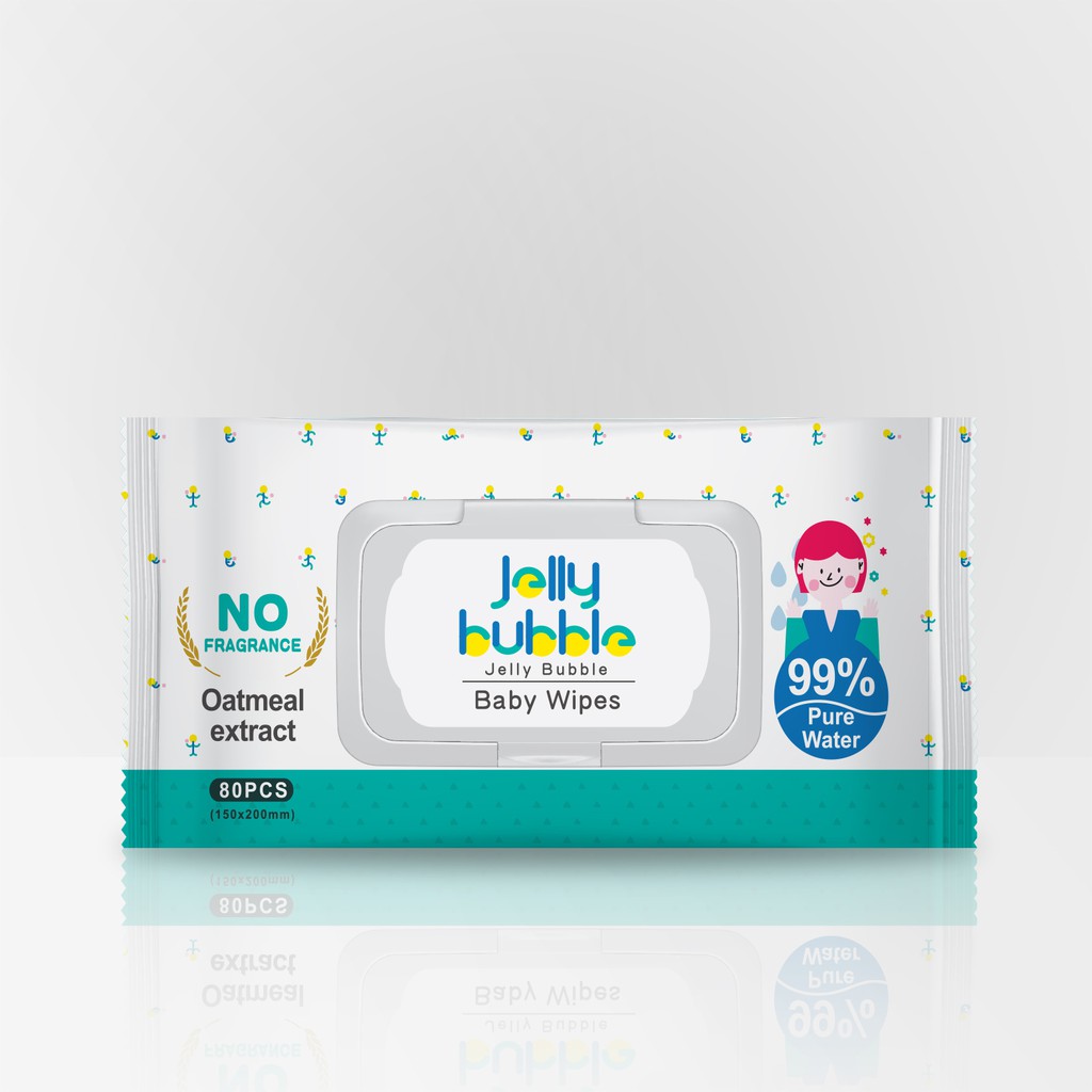 Khăn giấy ướt Jelly Bubble - 80 Tấm