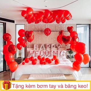 [TẶNG QUÀ] Set bóng trang trí phòng cưới- MS6