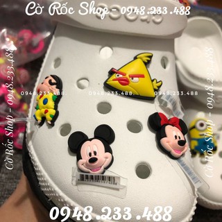 (ẢNH THẬT) - JIBBITZ-Charm-sticker-icon Nút cài trang trí dép CUTE XỊN (Mã: F17-F31).Hàng sẵn, ship từ 10 con