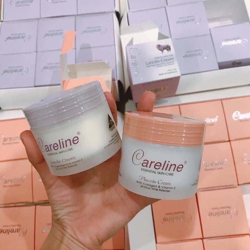 Kem Dưỡng Da Nhau Thai Cừu Lanolin Cream Careline Úc
