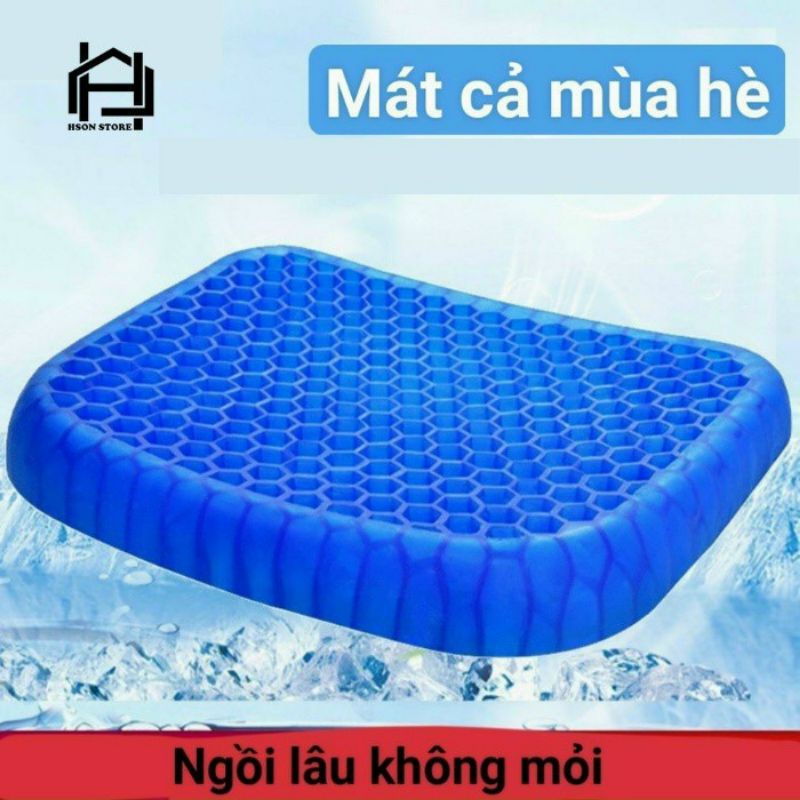 đệm ghế 3D silicon tổ ong cao cấp thoáng khí chống đau mỏi siêu hot