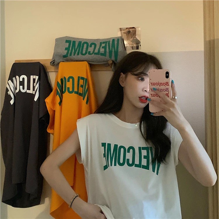 Milyfashion Ladies Short Sleeve Letter Printed Summer T shirt