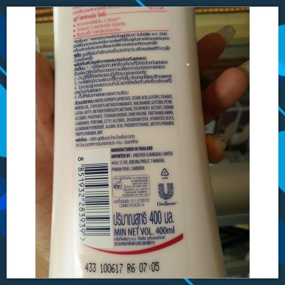 Mỹ Phẩm  Sữa dưỡng thể trắng hồng Vaseline Healthy White Lightening Visible Fairness Lotion MỸ 725ml
