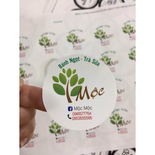 1000 tem nhãn decal giấy cán nilon chống nước