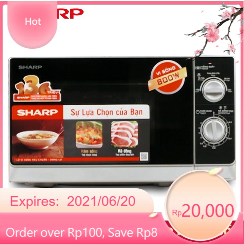 Lò Vi Sóng Sharp R-205VN(S) - 20L - Hàng chính hãng