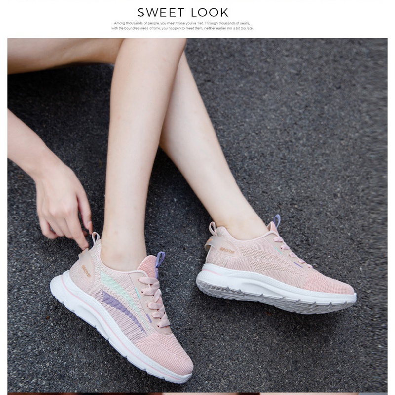 Giày Thể Thao Đế Mềm Siêu Nhẹ Thoáng Khí Thời Trang Xuân Thu 2022