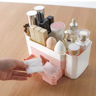 Kệ mỹ phẩm nhựa 2 tầng