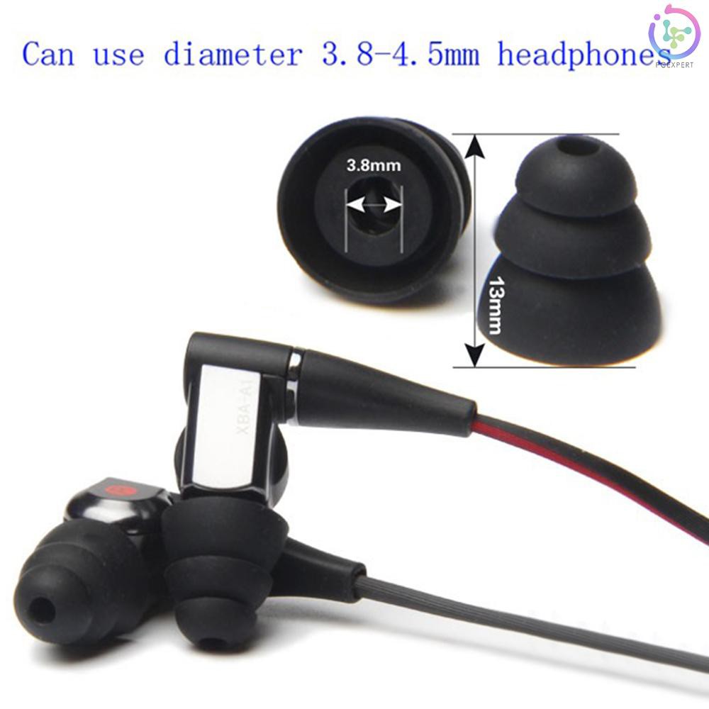 3 cặp 6 nút silicon bọc tai nghe nhét tai tiện dụng