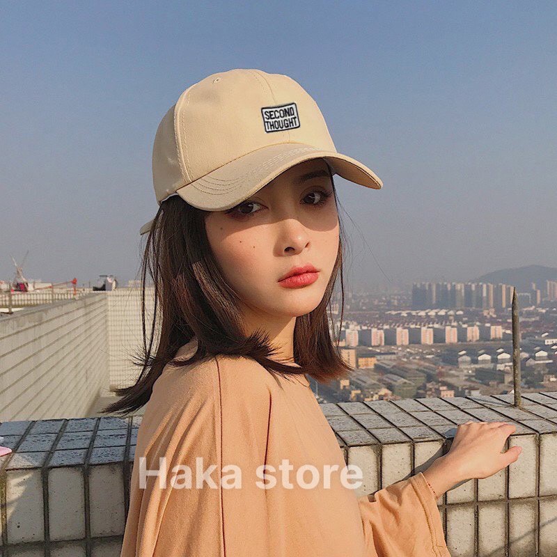 Mũ lưỡi trai Second Thought,Nón kết nhiều màu phong cách Ulzzang form unisex nam nữ