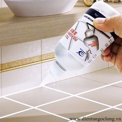 Lọ sơn kẻ chỉ viền sàn gạch sàn nhà tắm, nhà bếp màu trắng siêu đẹp GD841