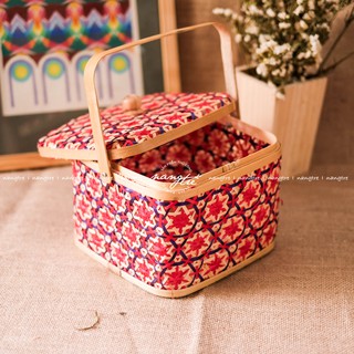 Làn tre đan đựng đồ - Trang trí decor