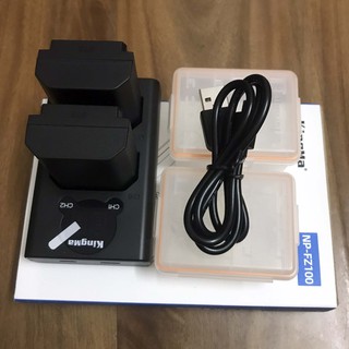 COMBO 2 Pin + 1 Dock Sạc LCD KingMa FZ100 (cho Sony A9/ A7RIII/ A7III)