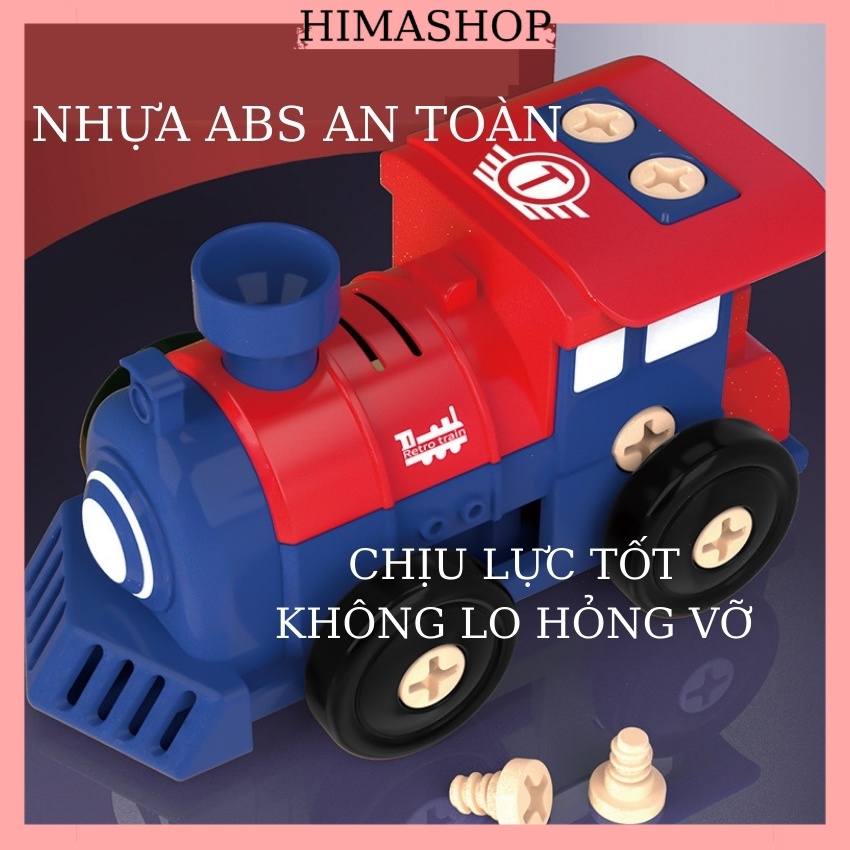 Đồ Chơi Xe Lắp Ráp Mô Hình Ô Tô Tàu Lửa, Máy Bay Thông Minh Cho Bé HIMASHOP H034