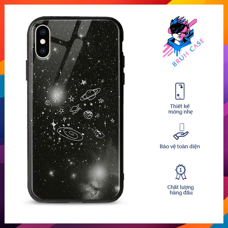 Ốp Xịn Iphone 12 Hình Vũ Trụ BRUH CASE Iphone/7/8/7/8/Plus/X/Xs/Xr/Xsmax/11/11/Pro/11/Promax/12/12Pro/12Promax