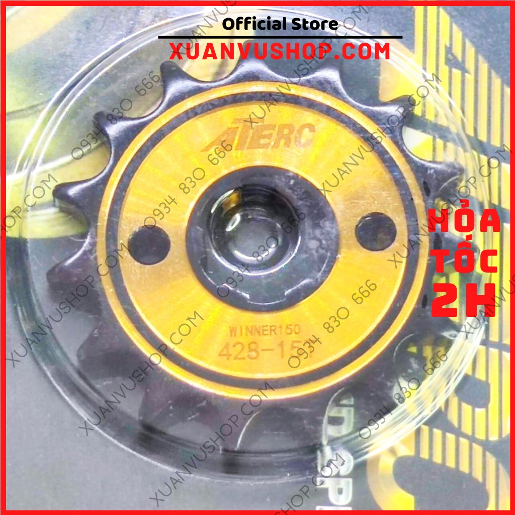 Nhông sên dĩa ATE chính hãng NSD Xích exciter 150 135 winner x sonic raider fi satria wave dream sirius XUANVUSHOP