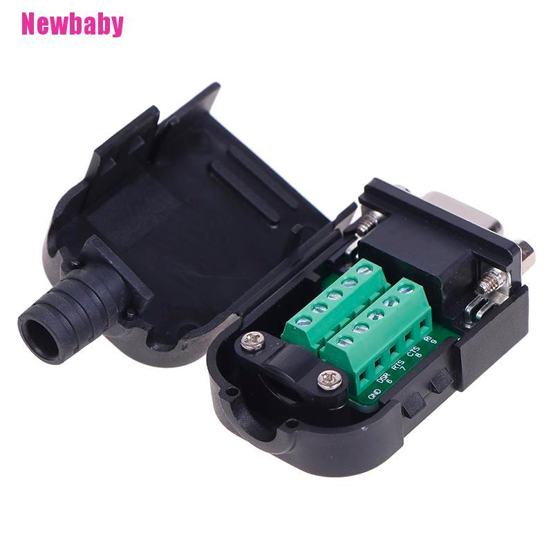 Đầu nối không hàn DB9 9 Pin RS232 RS485