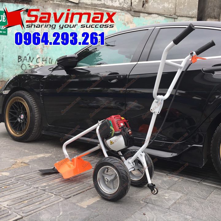 Máy cắt cỏ Honda GX35 dạng đẩy tay có bánh xe di chuyển, động cơ 4 thì | BigBuy360 - bigbuy360.vn