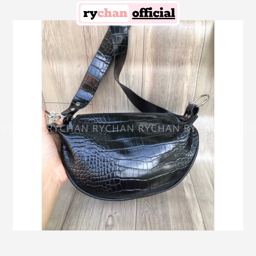 Túi Bao Tử Đeo Chéo Da Rắn Phối Xích Siêu Hot - RY091
