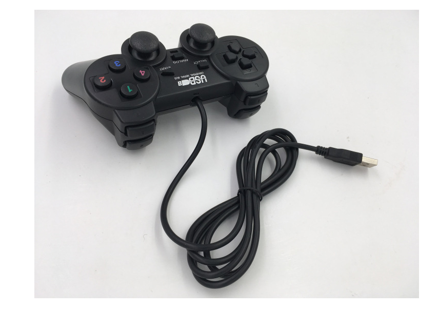 Tay cầm chơi game cổng USB có rung, tương thích PC và các hệ máy game cầm tay