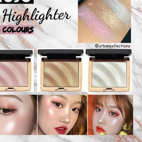 ➩ Bảng phấn bắt sáng Hojo màu nhũ lấp lánh - 01 màu hồng ❄ | BigBuy360 - bigbuy360.vn