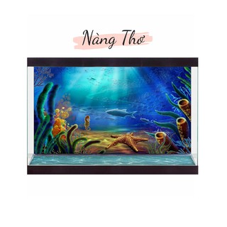 TRANH DÁN HỒ CÁ NHIỀU KÍCH THƯỚC_THIẾT KẾ NÀNG THƠ