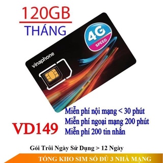 Sim VD8912T vinaphone, miễn phí gọi và data 1 năm giá rẻ