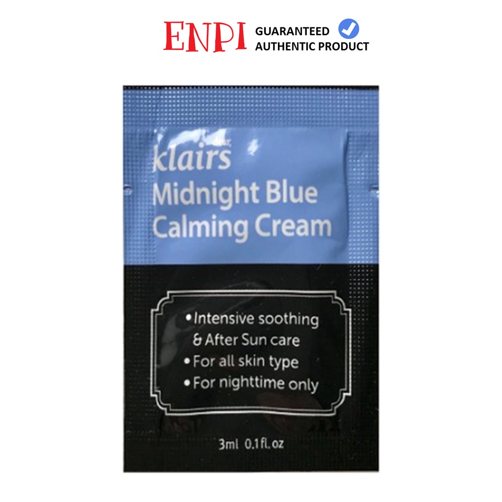 [Sample 3ml] Kem dưỡng Klairs Midnight Blue Calming Cream