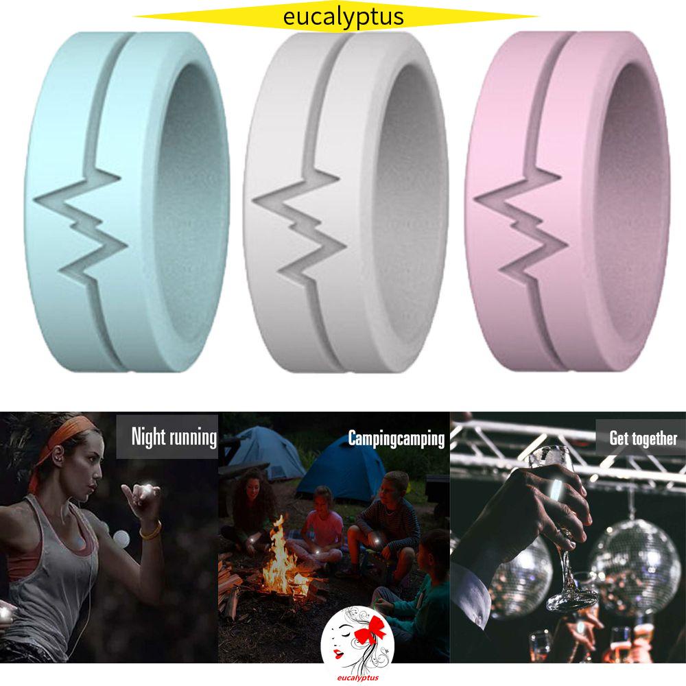 Nhẫn silicone phát sáng trong bóng tối thời trang cho nam nữ