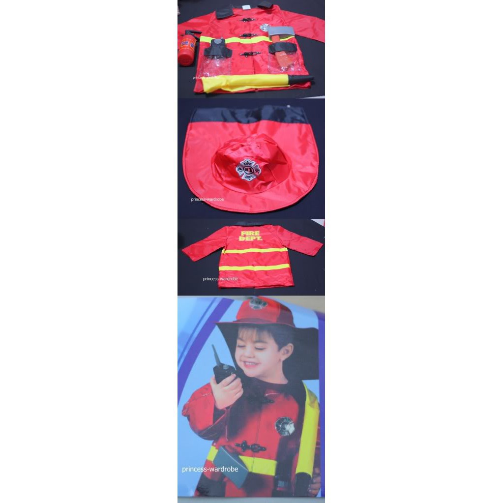 Set 6 Mũ Hóa Trang Lính Cứu Hỏa Dịp Halloween