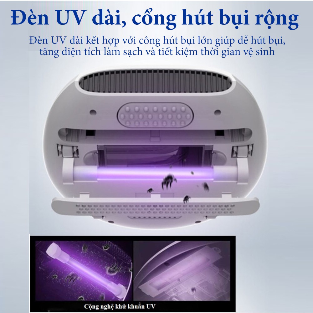 Máy Hút Bụi Giường Nệm Sofa Diệt Khuẩn Elashome Deerma CM800 | BigBuy360 - bigbuy360.vn