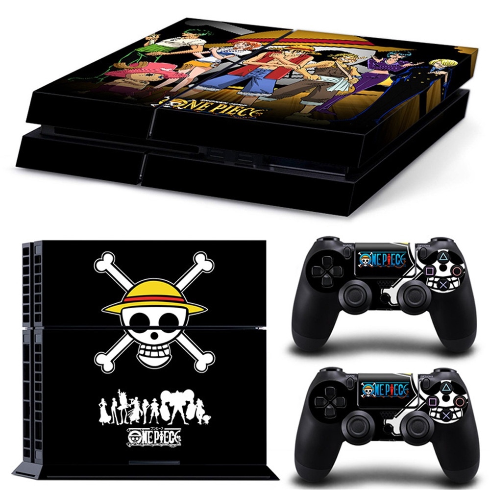 Decal dán trang trí bảo vệ máy chơi game PS4 hình anime One Piece