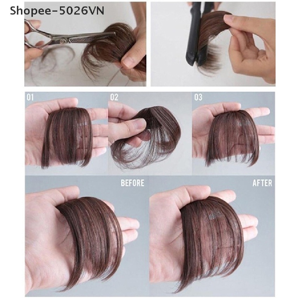 Tóc Mái Thẳng Bằng Sợi Tổng Hợp Dành Cho Nữ