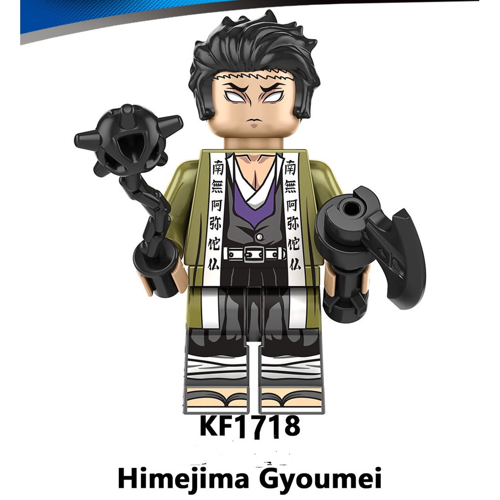 Mô Hình Lego Nhân Vật Anime Demon Slayer Tanjirou Akaza Giyuu Inosuke