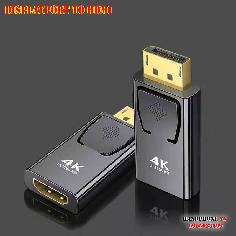 Cổng chuyển đổi DisplayPort to HDMI Adapter AV Converter 1080P 2K 4K mạ vàng, cáp chuyển đổi tín hiệu | BigBuy360 - bigbuy360.vn