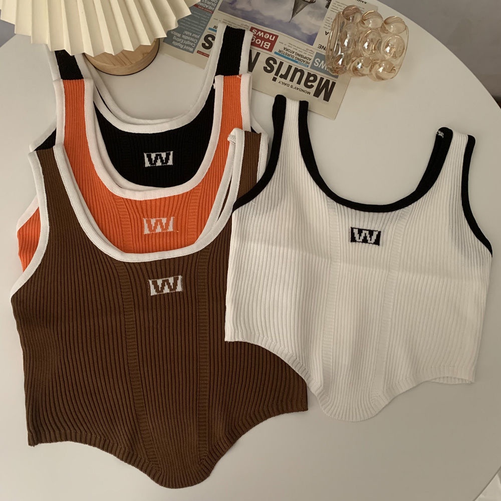 Porozi Áo hai dây tank top không tay thời trang Hàn Quốc dành cho nữ