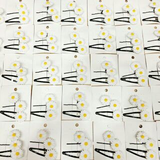 Set 3 kẹp và 1 cột tóc cúc họa mi